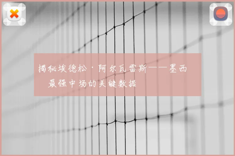 揭秘埃德松·阿尔瓦雷斯——墨西哥最强中场的关键数据