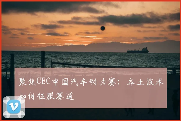 聚焦CEC中国汽车耐力赛：本土技术如何征服赛道